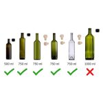 Kanvas Zeytinyağı Şişe Çantası - Termos Bardak Çantası 26x15 cm (Özelleştirilebilir) - Görsel 8