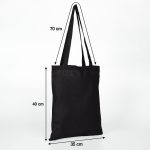 Siyah Ham Bez Çanta 35x40 cm - Görsel 2