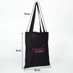 Siyah Ham Bez Çanta Baskılı (Özelleştirilebilir) - Görsel 2