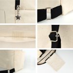 Kanvas Sırt Çantası VIP Siyah - Ön ve Yan Cepli - Görsel 2