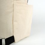 Kanvas Sırt Çantası VIP Siyah - Ön ve Yan Cepli - Görsel 5