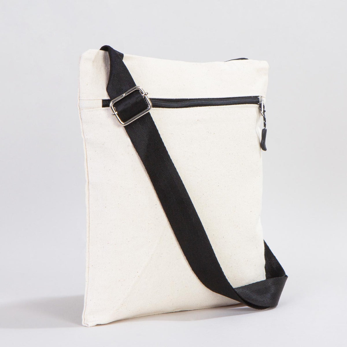 siyah-fermuarl_-kanvas-heybe-_anta-2 Kanvas Fermuarlı Heybe Çanta - Görsel 1