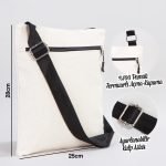 Kanvas Fermuarlı Heybe Çanta - Görsel 2