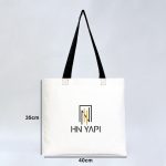 Gabardin Bez Çanta Siyah Kulp 40x35cm (Özelleştirilebilir) - Görsel 2