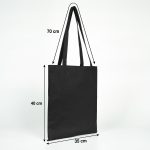 Kanvas Çanta Siyah 35 x 40 cm - Görsel 2