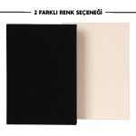 Siyah Kanvas Defter - 14x20 cm Ofis ve Kişisel Kullanım - Çizgisiz - Görsel 9