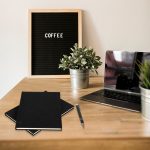 Siyah Kanvas Defter - 14x20 cm Ofis ve Kişisel Kullanım - Çizgisiz - Görsel 8