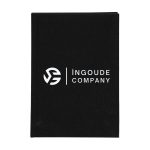 Kurumsal Logo Baskılı Siyah Kanvas Defter - 14x20 cm - Çizgisiz (Özelleştirilebilir) - Görsel 5