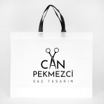 Ultrasonik Tela Çanta - Siyah Kulplu - 45x36x10cm - 1000 Adet Tek Renk Baskı (Özelleştirilebilir) - Görsel 2