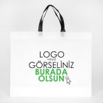 Ultrasonik Tela Çanta - Siyah Kulplu - 45x36x10cm - 1000 Adet Tek Renk Baskı (Özelleştirilebilir)