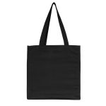 Tam Körüklü Siyah Kanvas Çanta - 35x40x10 cm - Görsel 7