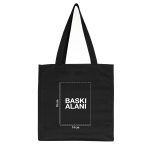 Tam Körüklü Siyah Kanvas Çanta - 35x40x10 cm (Özelleştirilebilir) - Görsel 3