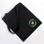 Fermuarlı Siyah Gabardin Bez Çanta 35x40cm (Özelleştirilebilir) - Görsel 7