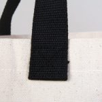 Modern Kanvas Çanta - Dıştan Siyah Örgü Kulp 45x35x8 cm - Görsel 9