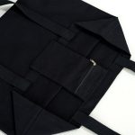 Siyah Kanvas Alışveriş & Plaj & Geniş Hacim Çanta - 48x41x10 cm İç cep Örgü Kulp - Görsel 12