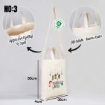 Teravih Çantam - Alt Körüklü Kanvas Çanta (Özelleştirilebilir) - Görsel 3