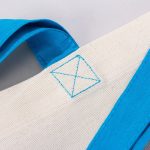 Gabardin Bez Çanta Turkuaz Kulp 40x35cm - Görsel 7