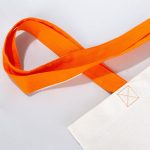 Gabardin Bez Çanta Turuncu Kulp 40x35cm - Görsel 10