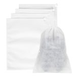 Ultrasonik Beyaz Tela Kese - İp Büzgülü - 42x32cm - Ayakkabı Ve Çamaşır Torbası - 100'li Paket - Görsel 12