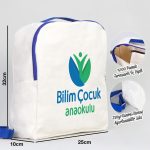 Saks Mavi VIP Kanvas Sırt Çantası (Özelleştirilebilir) - Görsel 2