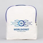 Saks Mavi VIP Kanvas Sırt Çantası (Özelleştirilebilir) - Görsel 9