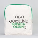 Yeşil VIP Kanvas Sırt Çantası (Özelleştirilebilir)