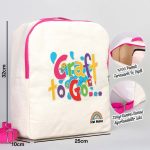 Fuşya VIP Kanvas Sırt Çantası (Özelleştirilebilir) - Görsel 2