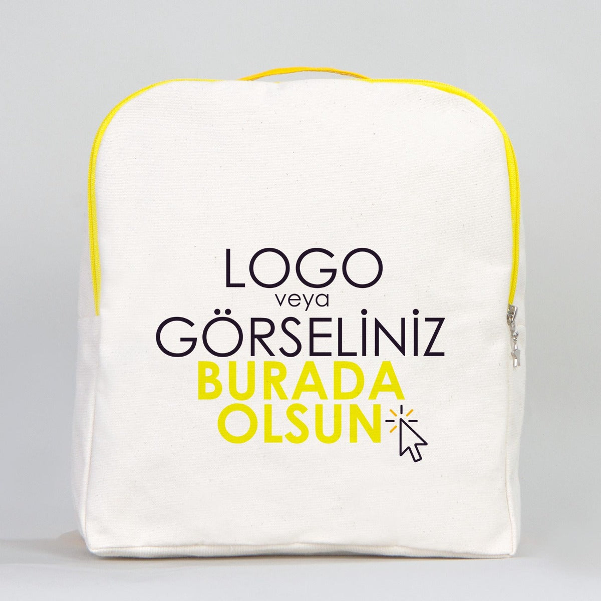 vip-sirt-cantasi-sar_-bask_l_-1 Sarı VIP Kanvas Sırt Çantası (Özelleştirilebilir) - Görsel 1