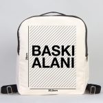 Siyah VIP Kanvas Sırt Çantası (Özelleştirilebilir) - Görsel 3