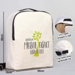 Siyah VIP Kanvas Sırt Çantası (Özelleştirilebilir) - Görsel 2