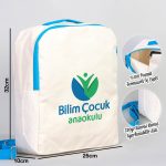 Turkuaz VIP Kanvas Sırt Çantası (Özelleştirilebilir) - Görsel 2