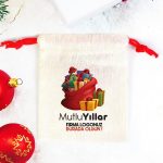 Yılbaşı Temalı Hediye Kesesi - Renkli İp (Özelleştirilebilir) - Görsel 2