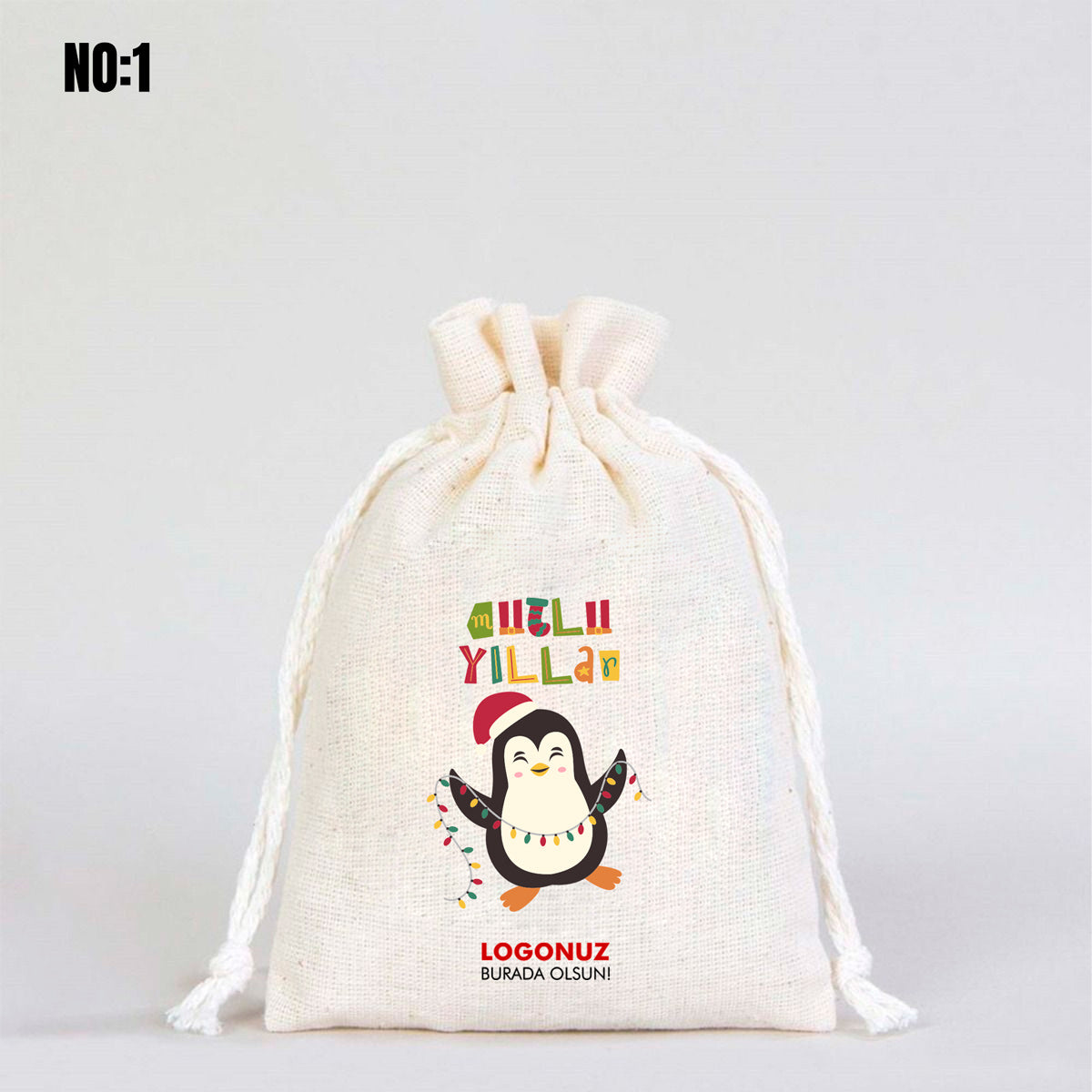 yilbasi-desenli-gul-kese-1 Yılbaşı Gül Kese 10x14,5 cm (Özelleştirilebilir) - Görsel 1