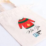 Yılbaşı Hediyeleri Kazak Baskılı Bez Kese - 15,5x20 cm Tek Tutma Kısa Kulp (Özelleştirilebilir) - Görsel 4