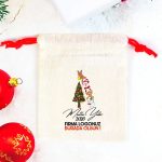 Mutlu Yıllar 2025 Baskılı Bez Kese - Renkli İp - (Özelleştirilebilir) - Görsel 2