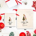 Mutlu Yıllar 2025 Baskılı Bez Kese - Renkli İp - (Özelleştirilebilir) - Görsel 3