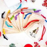 Mutlu Yıllar 2025 Baskılı Bez Kese - Renkli İp - (Özelleştirilebilir) - Görsel 5