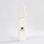 Kanvas Zeytinyağı Şişe Çantası - Termos Bardak Çantası 26x15 cm (Özelleştirilebilir) - Görsel 5